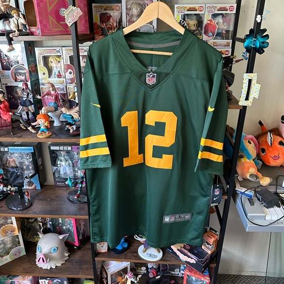 Nike Aaron Rodgers Packers Jersey Men’s Size L Green/Yellow NWT - Picture 1 of 7